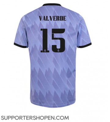 Real Madrid Federico Valverde #15 Borta Matchtröja 2022-23 Kortärmad